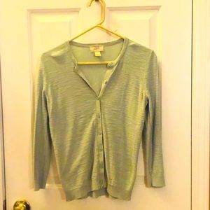 Loft light green cardigan sweater